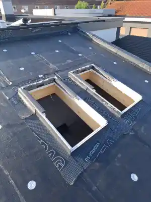 Dakisolatie, wortelwerende dakbedekking en dakramen plaatsen.jpg