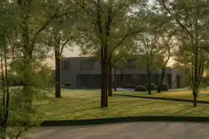 tijdloos ontwerp van een moderne tuin in bosrijke omgeving.jpg