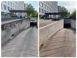 Reinigung der Betonwände einer Tiefgaren Ein-/ Ausfahrt.jpg