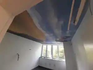 Fototapete auf der Decke anbringen.jpg